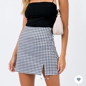 Princess polly plaid mini skirt